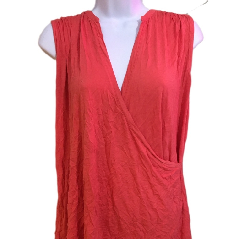 Banana Republic Coral Sleeveless Blouse